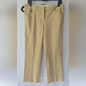 Theory Khaki 4 Pocket Boot Cut Pants Size 8